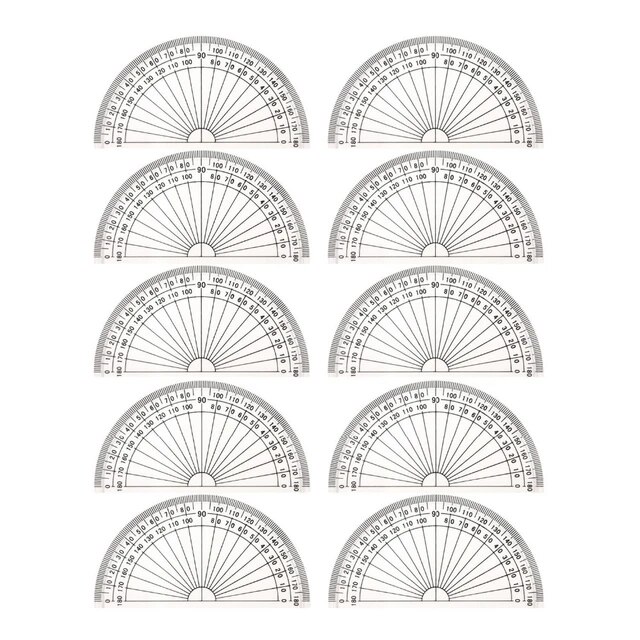 Student drawing pass math geometry tools plastic protractor pass protractor