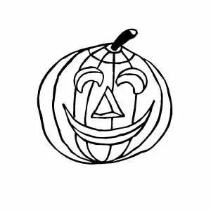 Small pumpkin coloring page