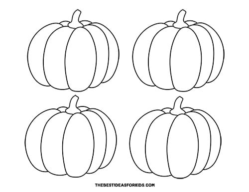 Pumpkin outline free printable templates