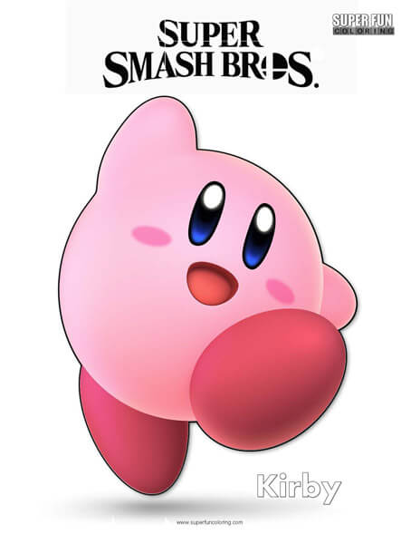 Super smash brothers coloring pages