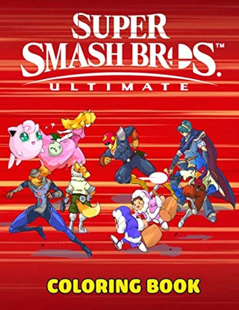 Super smash bros coloring book over coloring pages about super smash bros exclusive artistic illustrations for girls and boy of all ages shirley sipes books