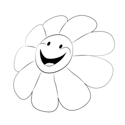 Smile sunshine coloring page for kids