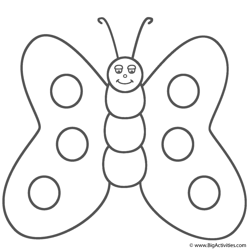 Butterfly with smile