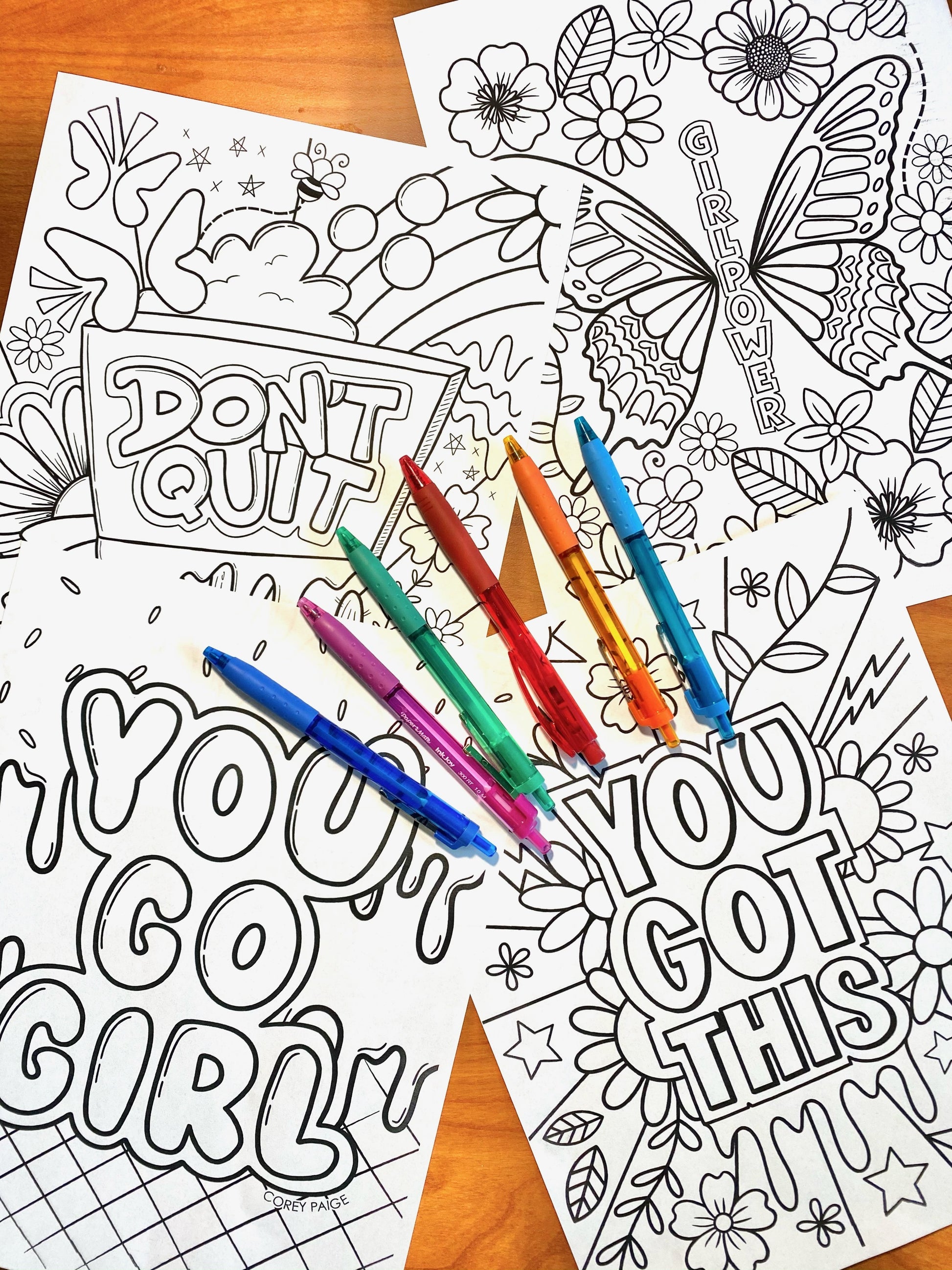 Smile coloring sheet â