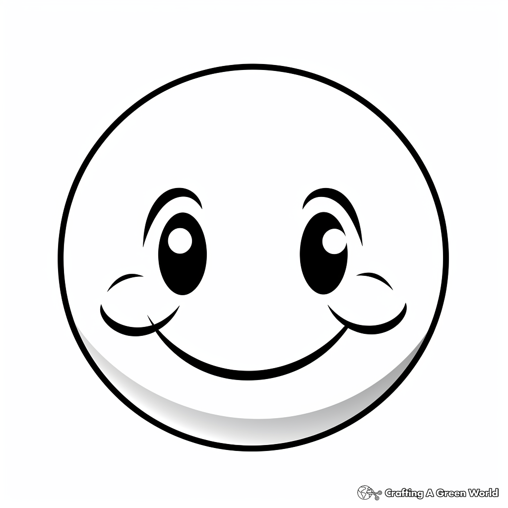 Smiley face coloring pages
