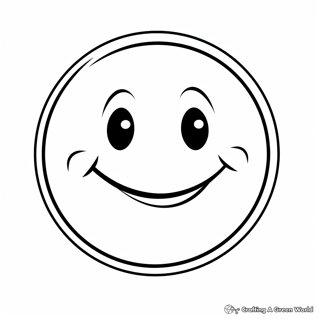 Smiley face coloring pages