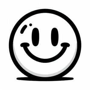 Smiley coloring page