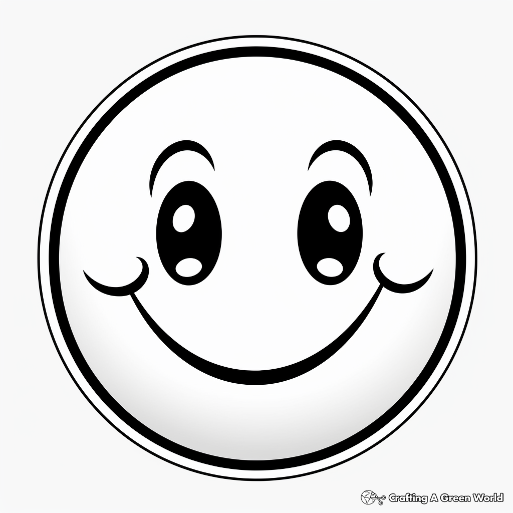 Smiley face coloring pages