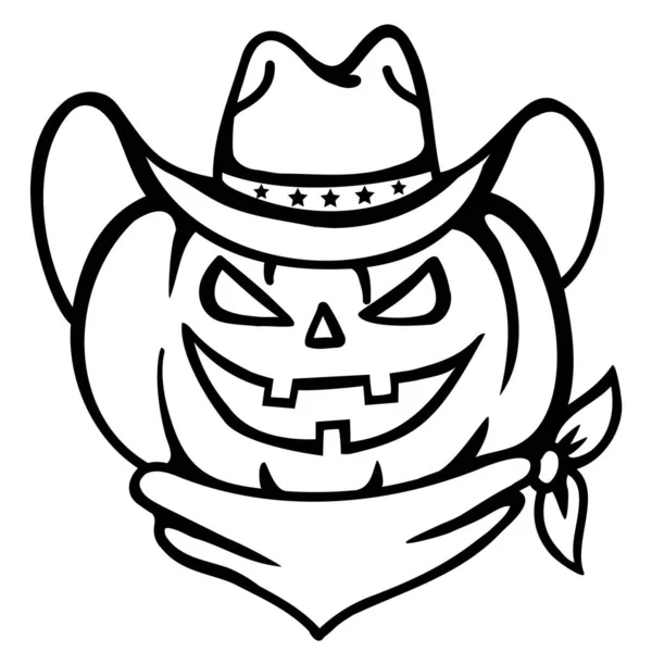 Cowboy brown hat lasso vector vintage hand drawn illustration cowboy stock vector by geraktv