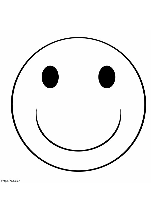 Smiling coloring pages