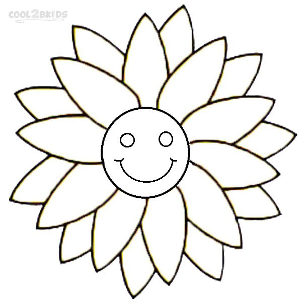 Printable smiley face coloring pages for kids
