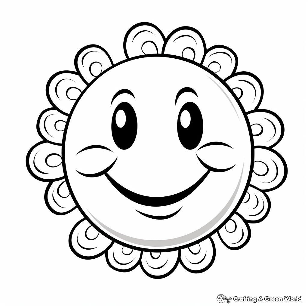 Smiley face coloring pages