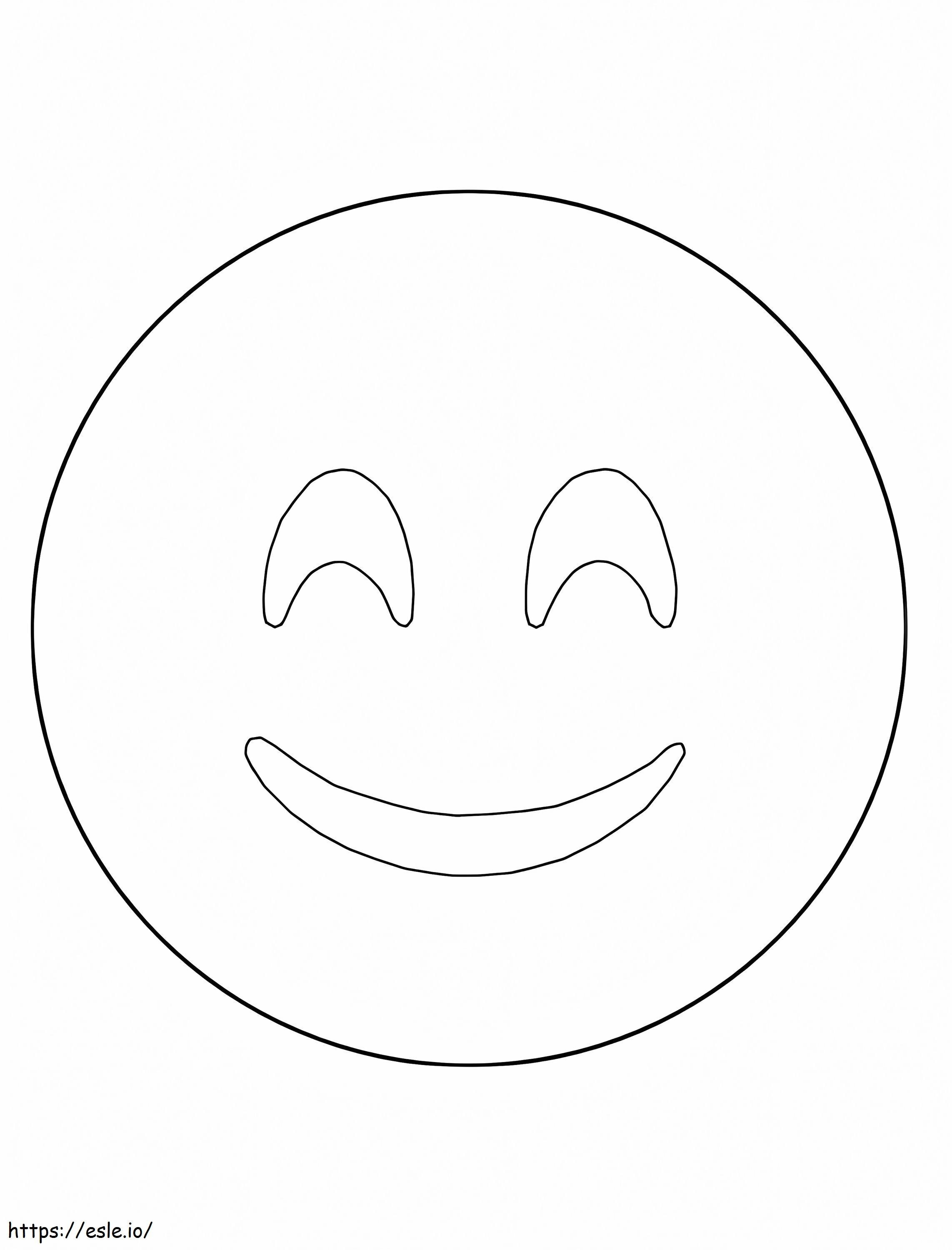 Smiley face coloring page