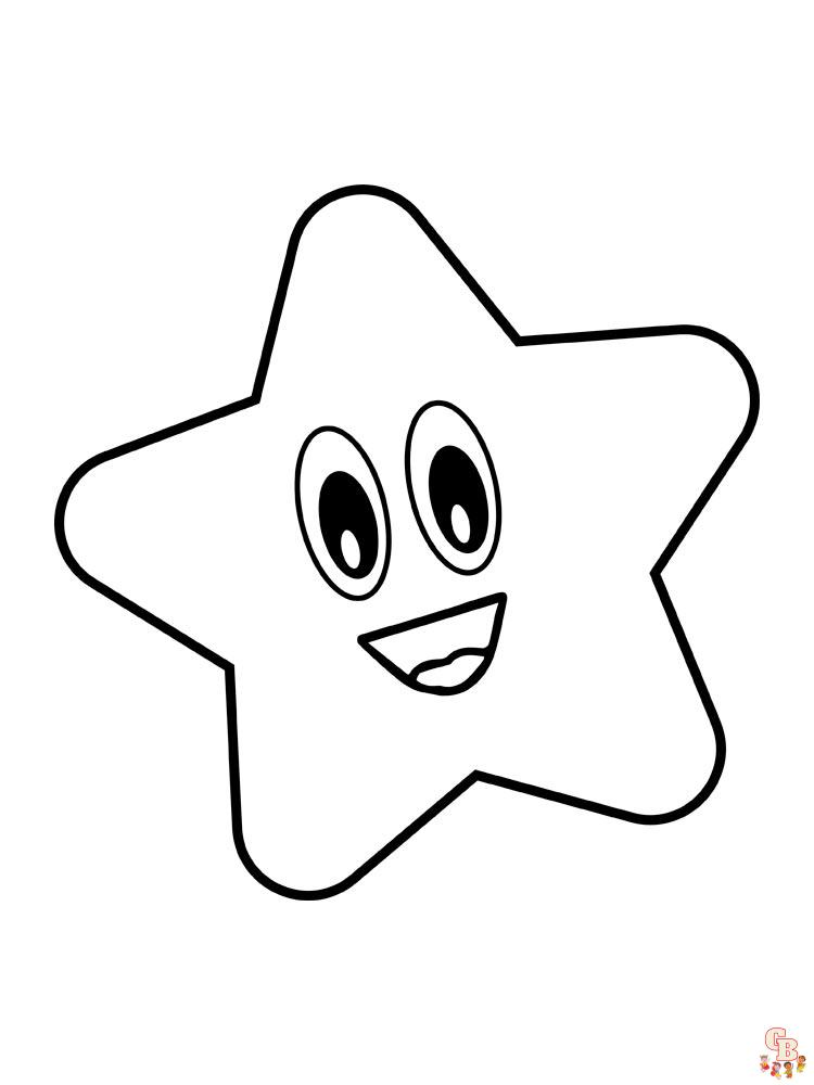 Best star coloring pages for kids