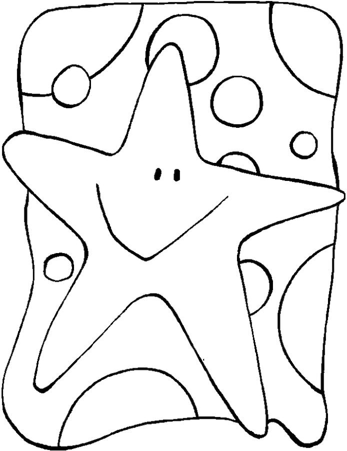 Get this star coloring pages simple smiling star