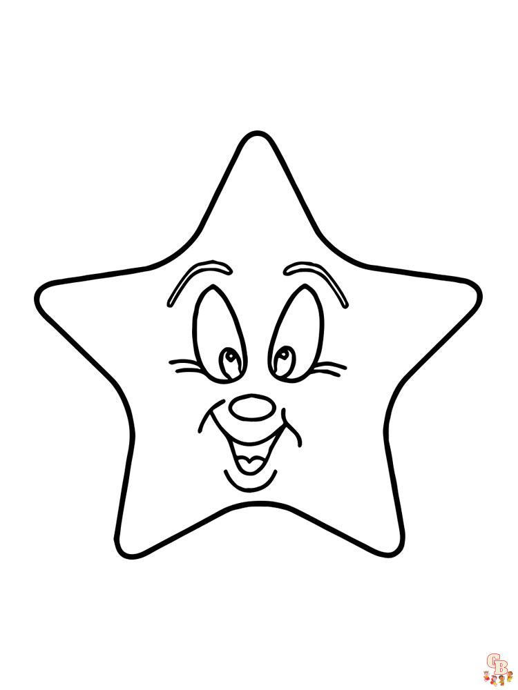 Best star coloring pages for kids