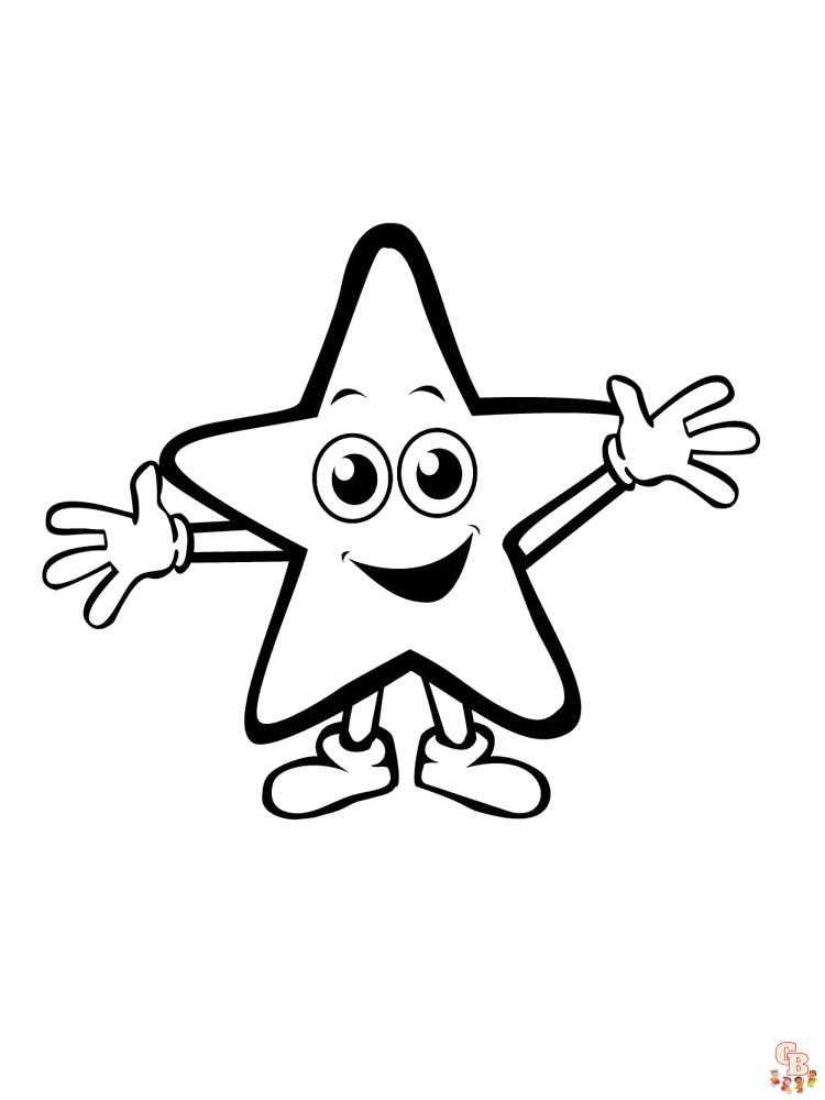 Best star coloring pages for kids