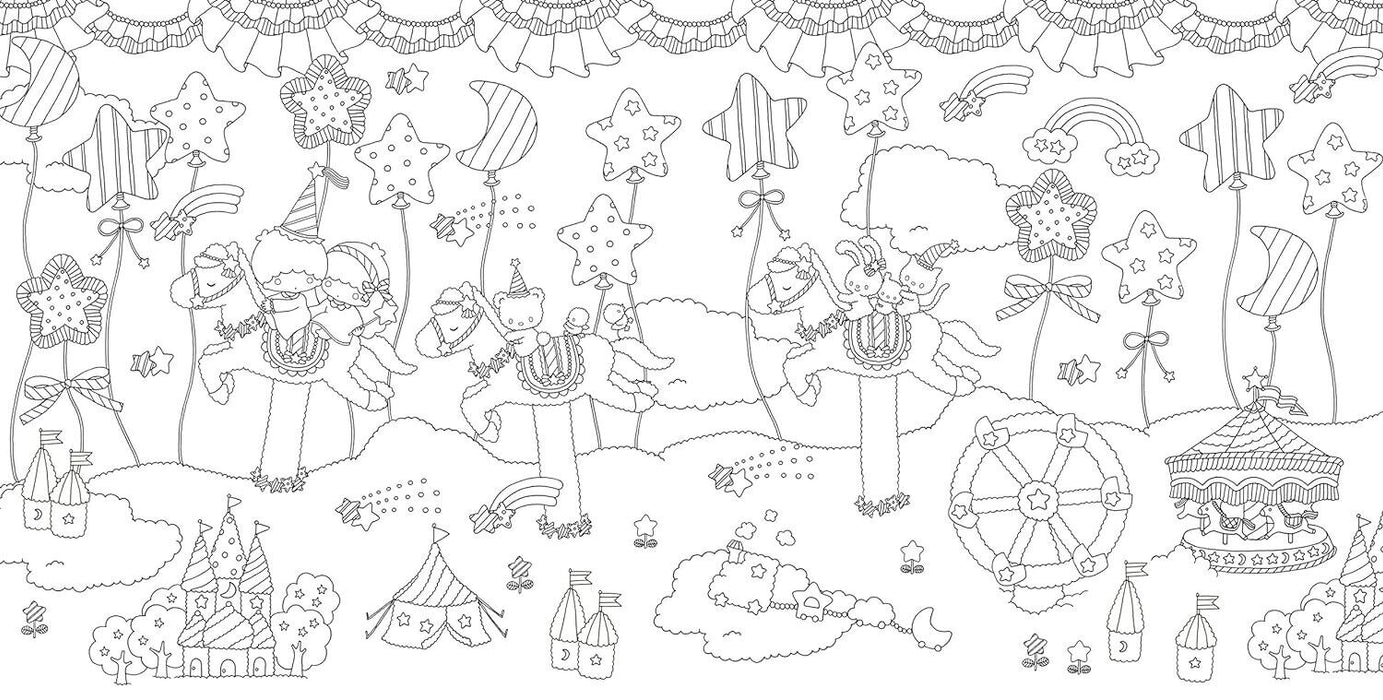 Graphicsha sanrio character coloring book smile japan official â