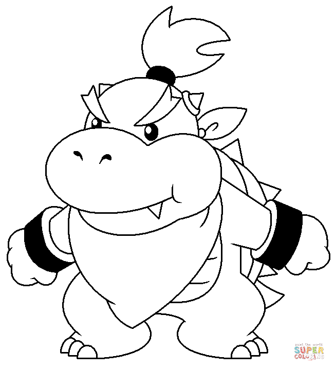 Jr bowser coloring page free printable coloring pages super mario coloring pages super coloring pages mario coloring pages