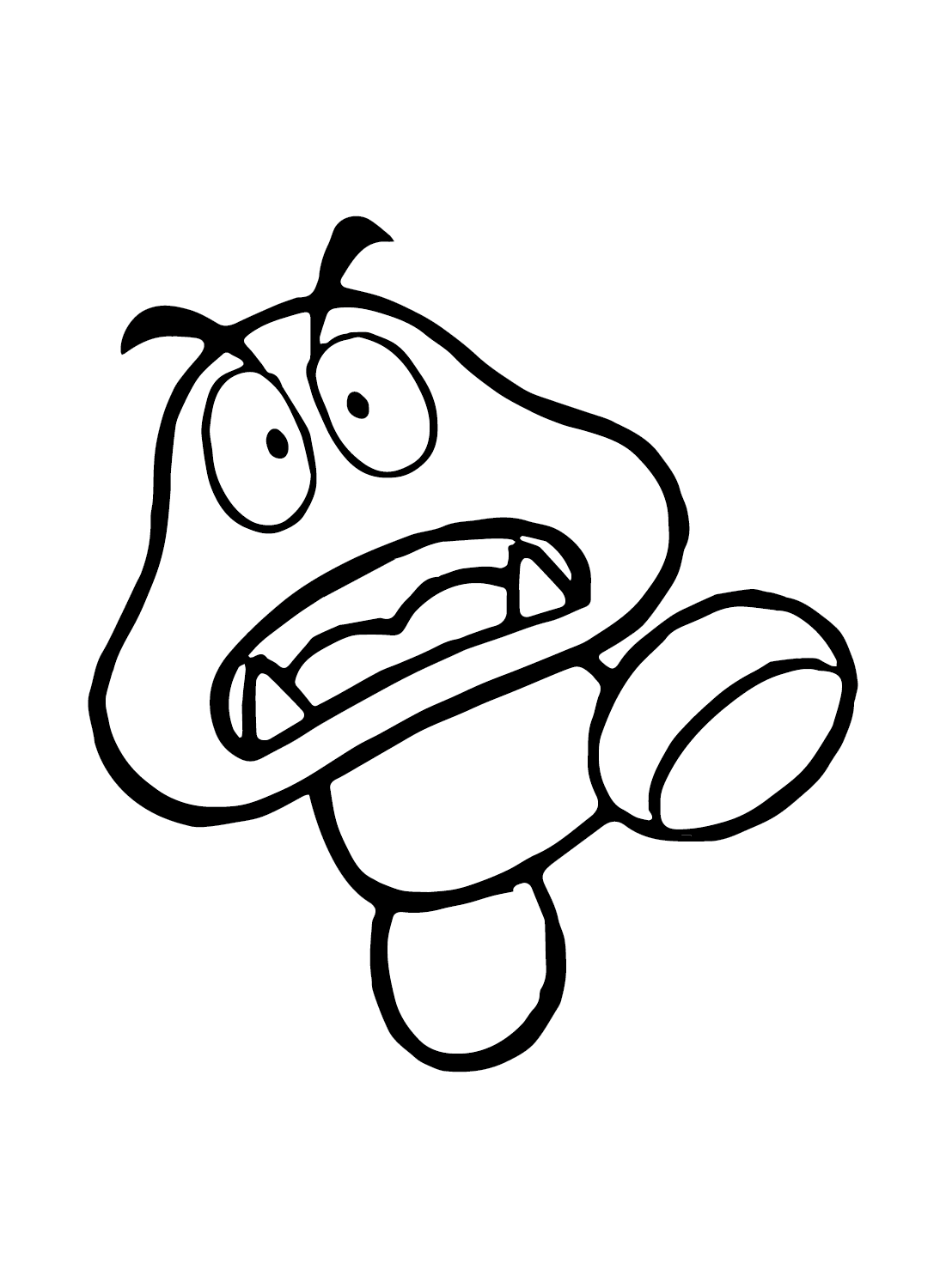 Goomba coloring pages printable for free download