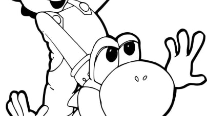 Super mario coloring pages to print for children