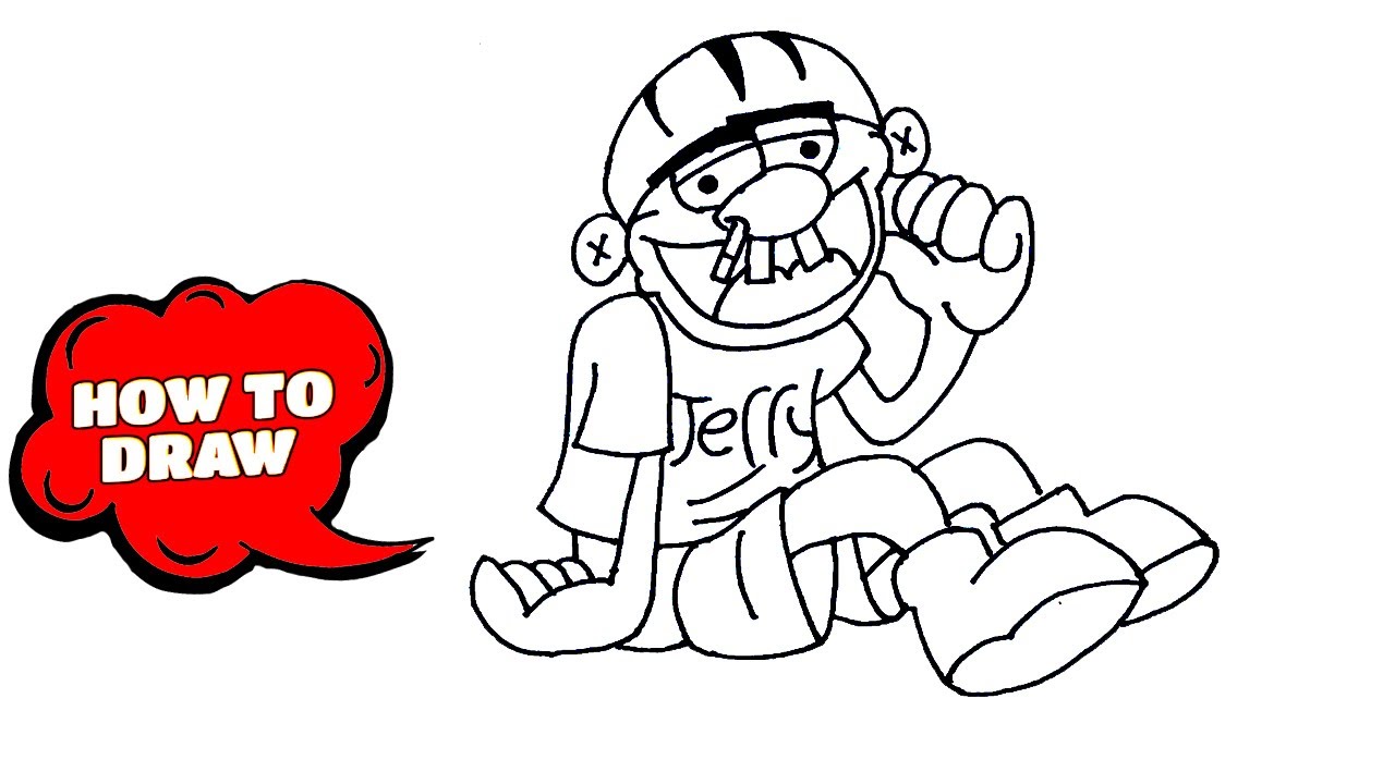 How to draw jeffy easy supermariologan easy drawing with pen