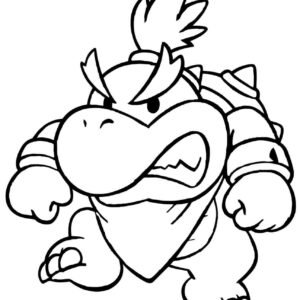 Bowser jr coloring pages printable for free download