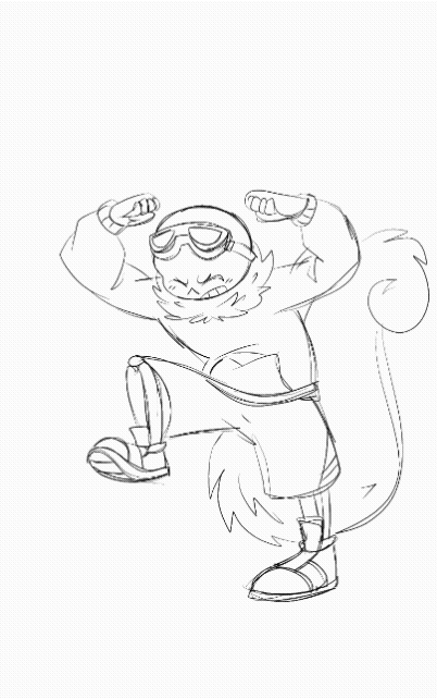 Foot stomp by a