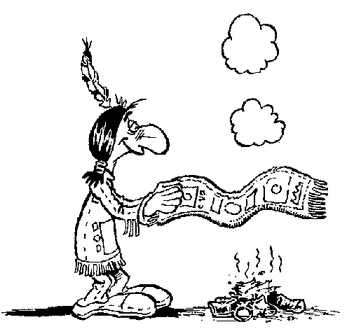 Smoke signals coloring page