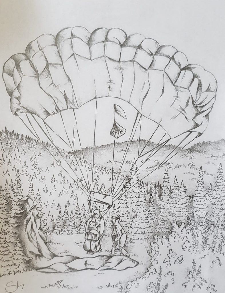 Coloring sheet smokejumpers