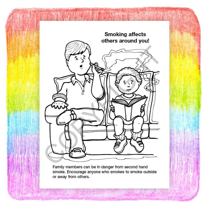 Be smart say no to smoking kids coloring activity books in bulk â zoco products
