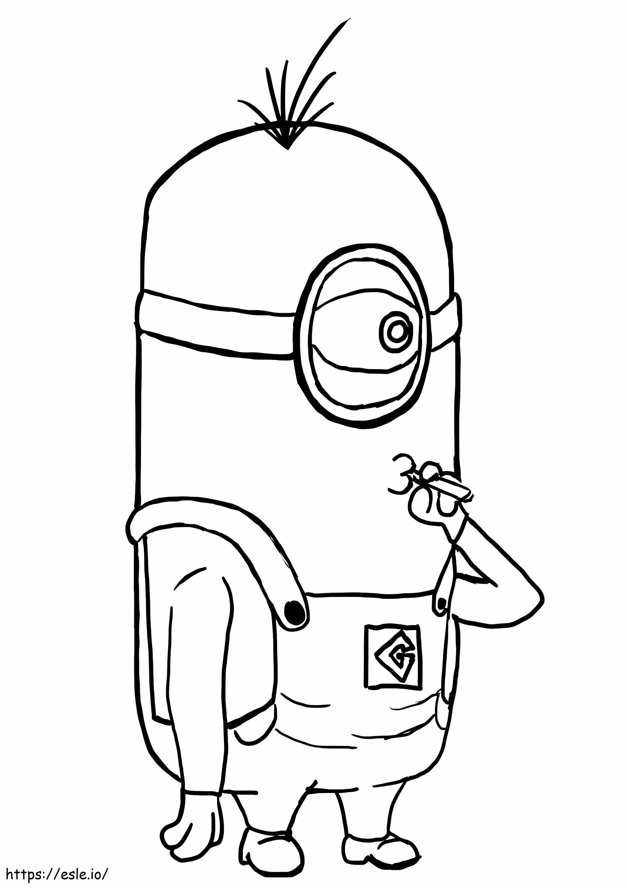 Minn lance smoking a coloring page