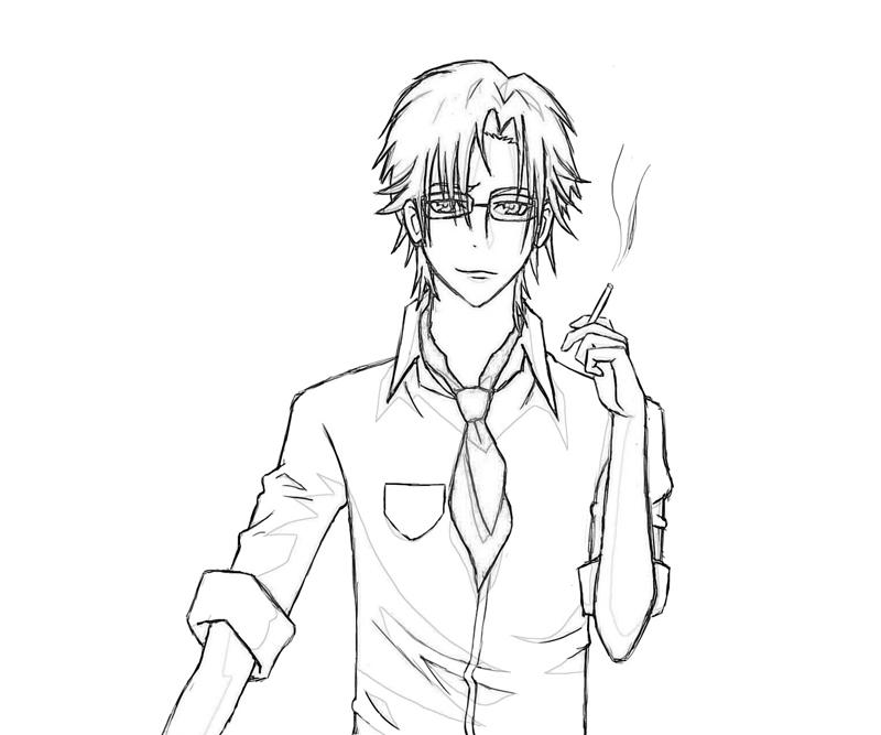 Izumo kusanagi smoking