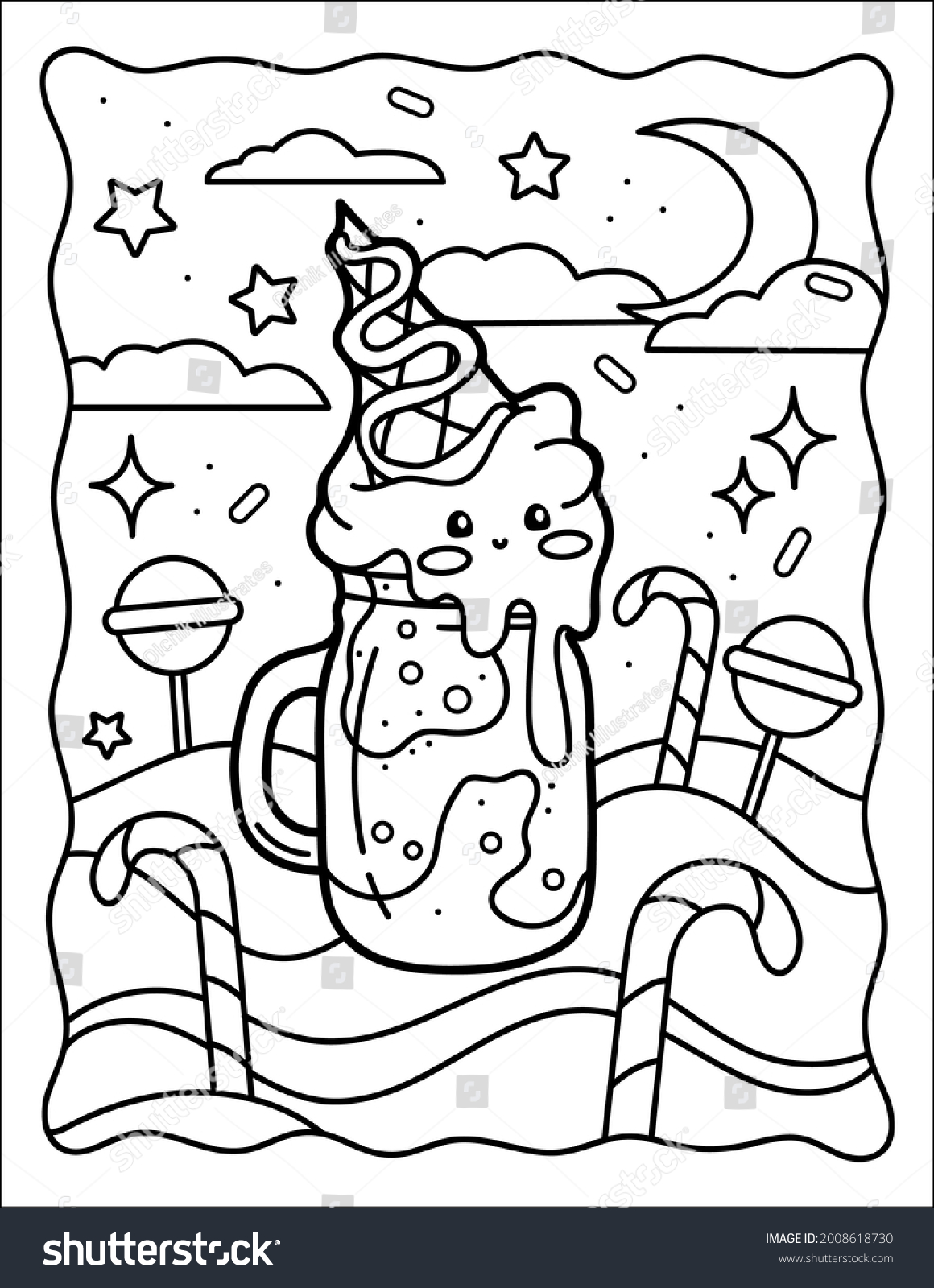 Milkshake colouring images stock photos d objects vectors