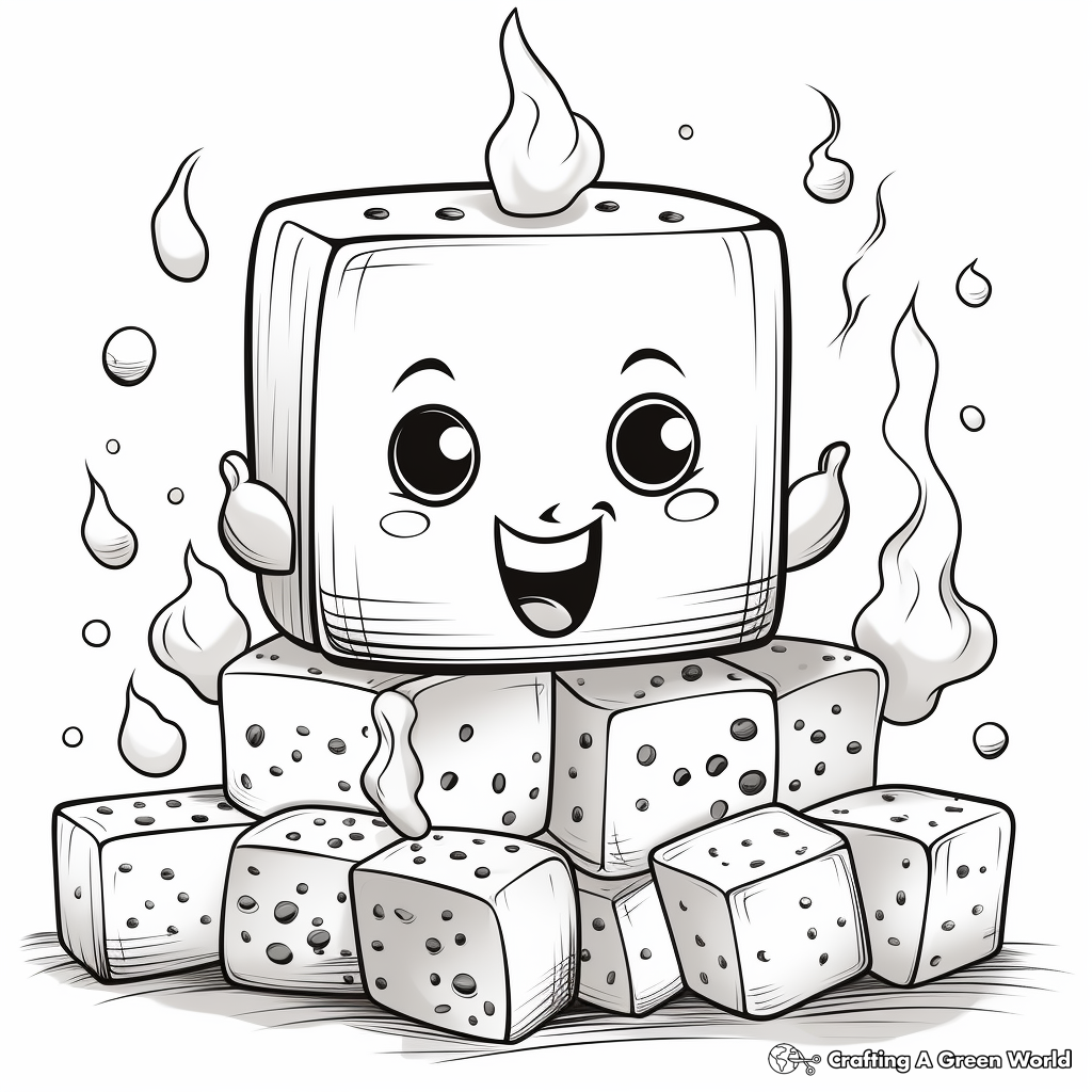 Smores coloring pages