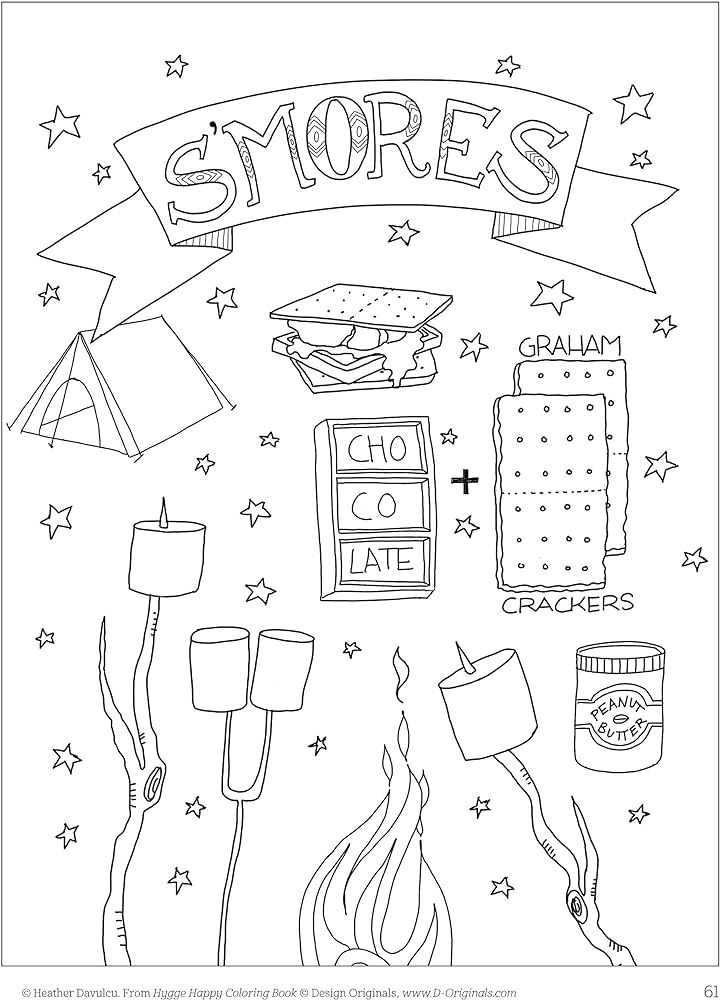 Hygge happy coloring book coloring pages for a cozy life design originals robin pickens heather davulcu books