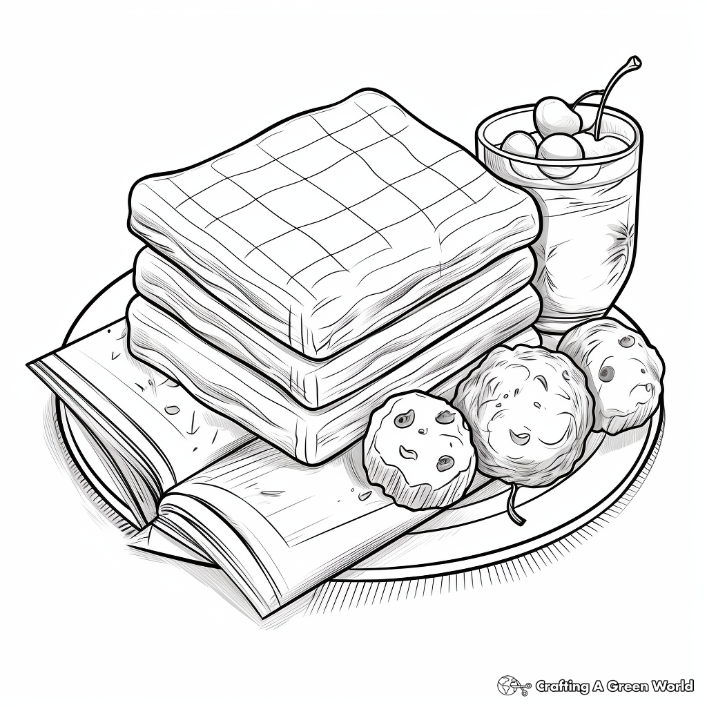 Smores coloring pages