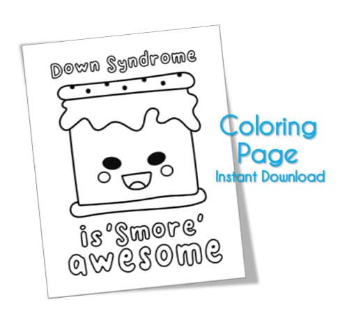 Smores coloring page