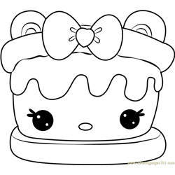 Sara smores coloring page for kids