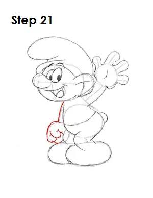 How to draw a smurf