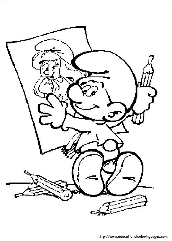 Smurf coloring pictures
