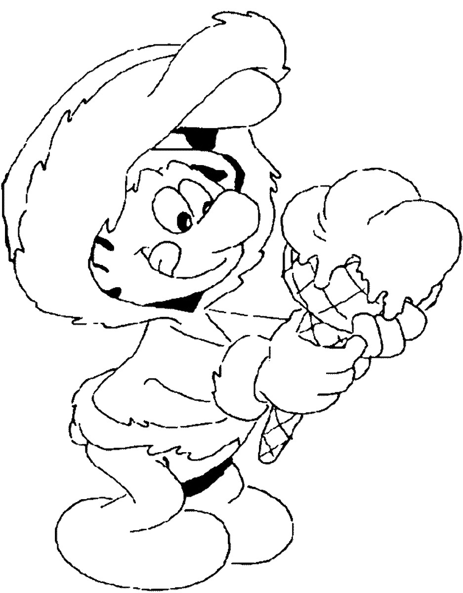 Smurfs coloring pages â birthday printable
