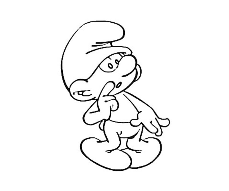Printable smurf coloring pages