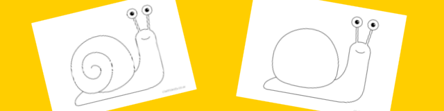 Snail template free printable pdf