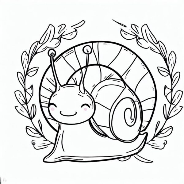 Snail coloring page â color my pages