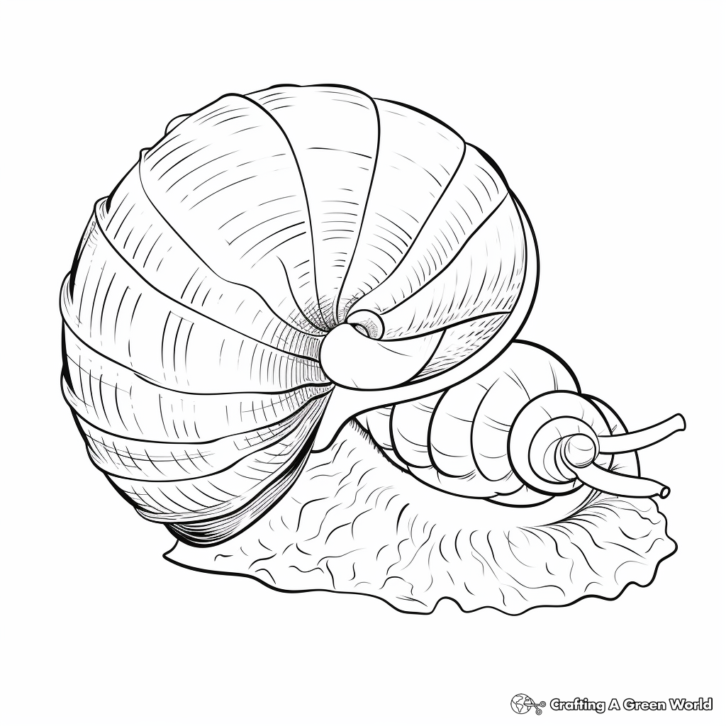 Snail coloring pages