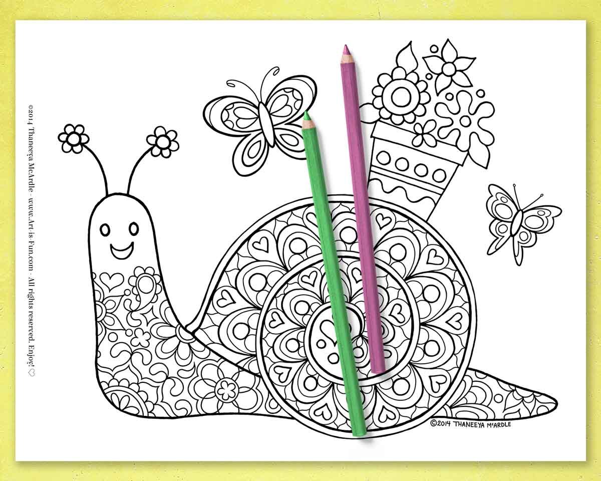 Groovy animals coloring pages