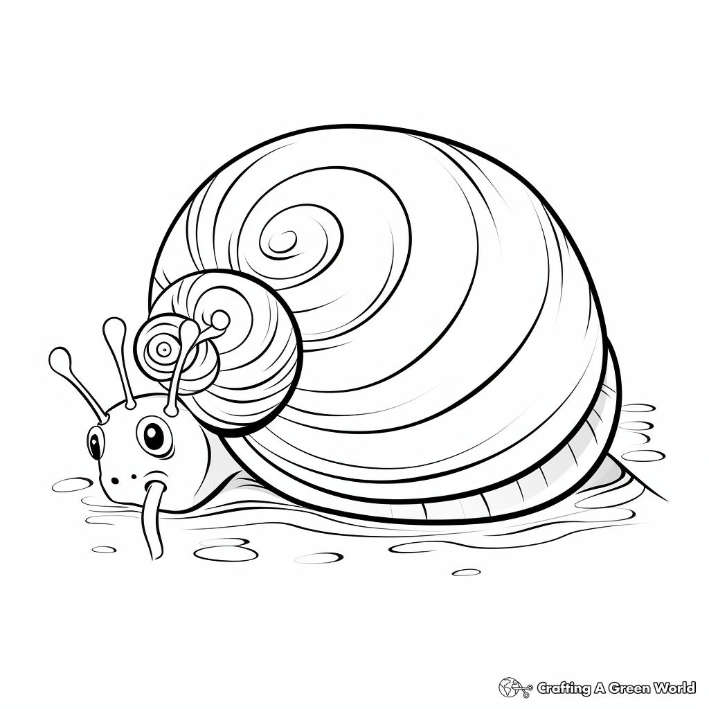 Snail coloring pages