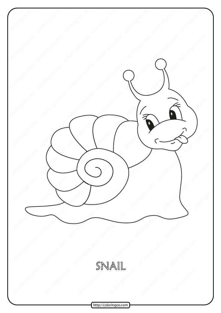Free printable snail pdf coloring page zoo coloring pages coloring pages free coloring pages