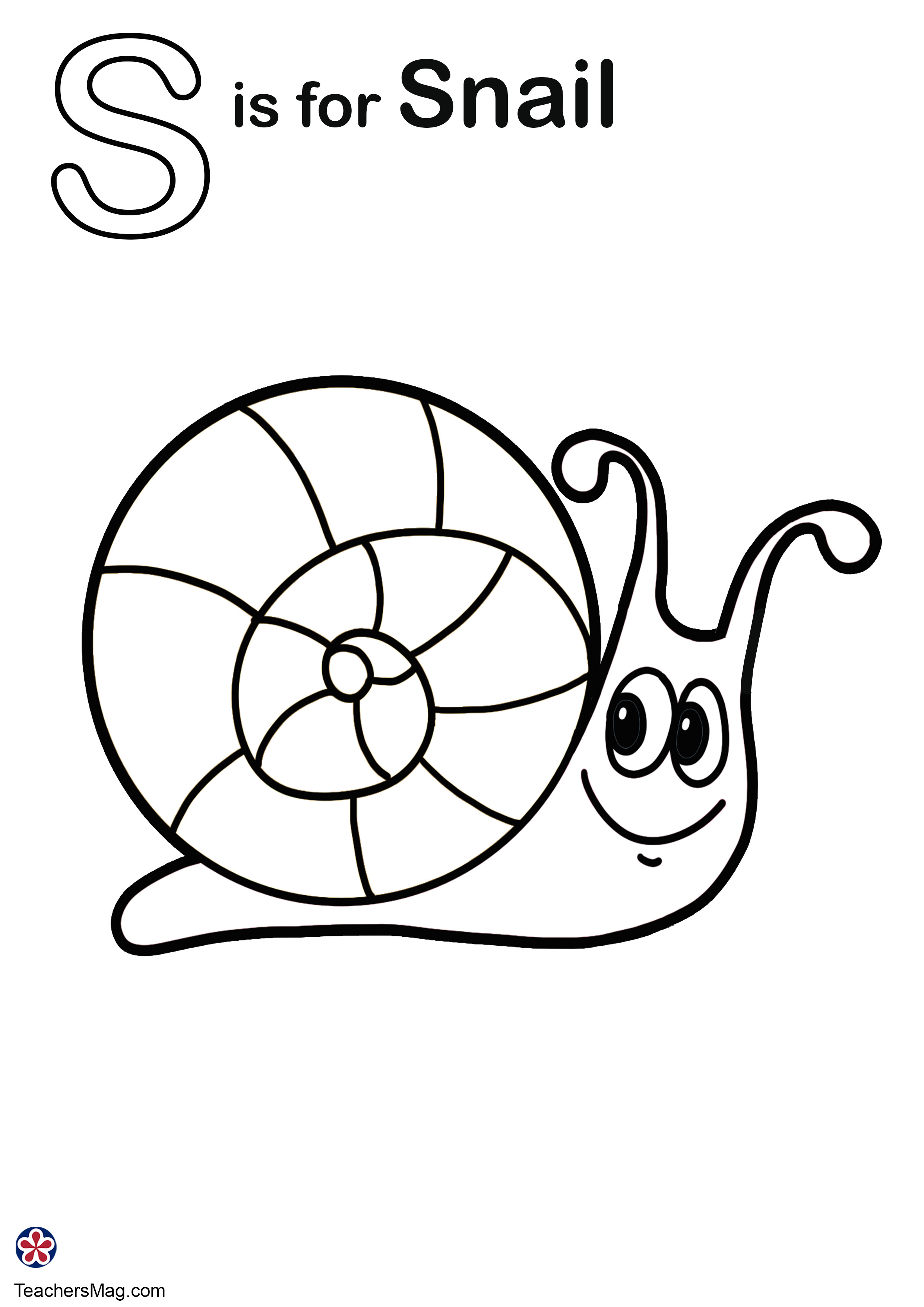 Letter s coloring pages